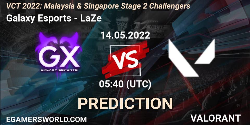 Galaxy Esports - LaZe: прогноз. 14.05.2022 at 05:40, VALORANT, VCT 2022: Malaysia & Singapore Stage 2 Challengers