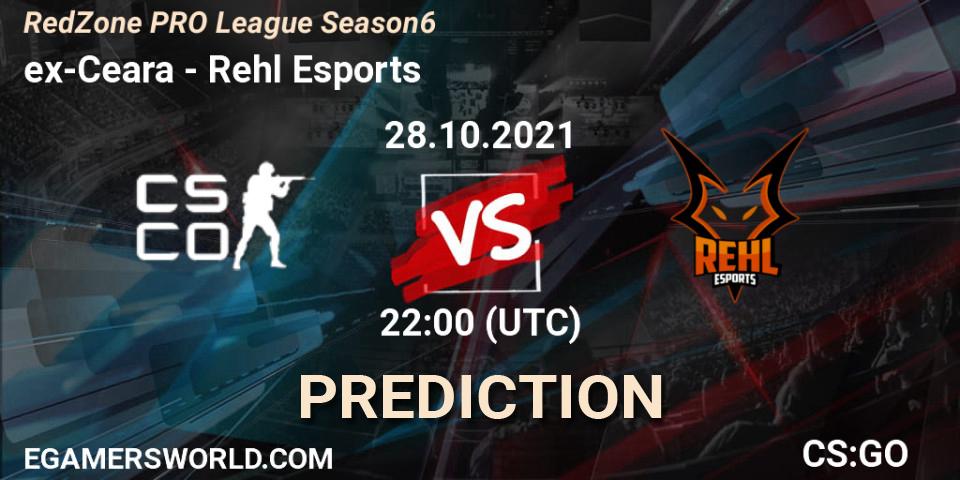 ex-Ceara - Rehl Esports: прогноз. 02.11.2021 at 21:00, Counter-Strike (CS2), RedZone PRO League Season 6