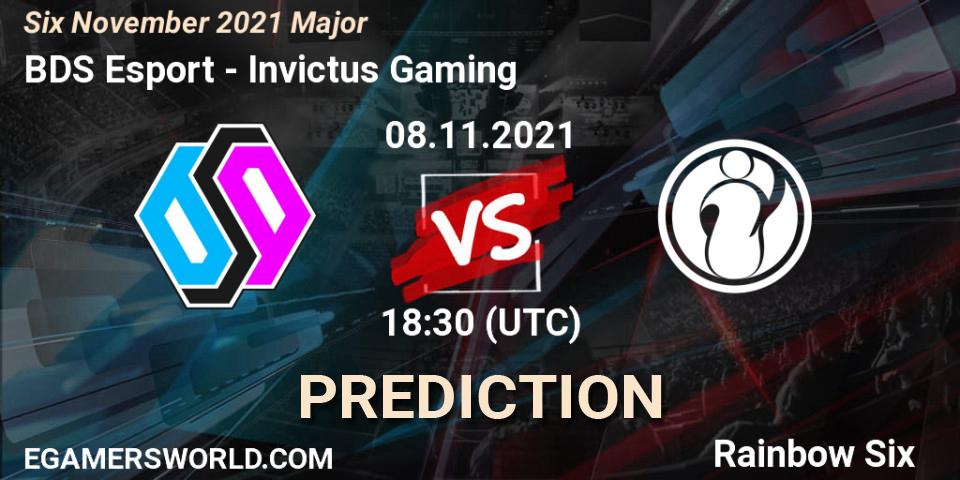 Invictus Gaming - BDS Esport: прогноз. 10.11.2021 at 12:00, Rainbow Six, Six Sweden Major 2021