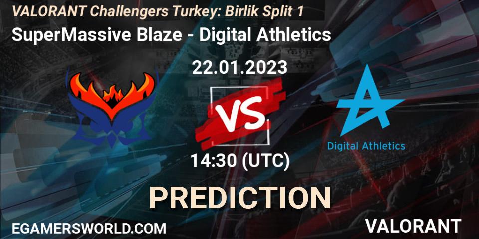 SuperMassive Blaze - Digital Athletics: прогноз. 22.01.23, VALORANT, VALORANT Challengers 2023 Turkey: Birlik Split 1