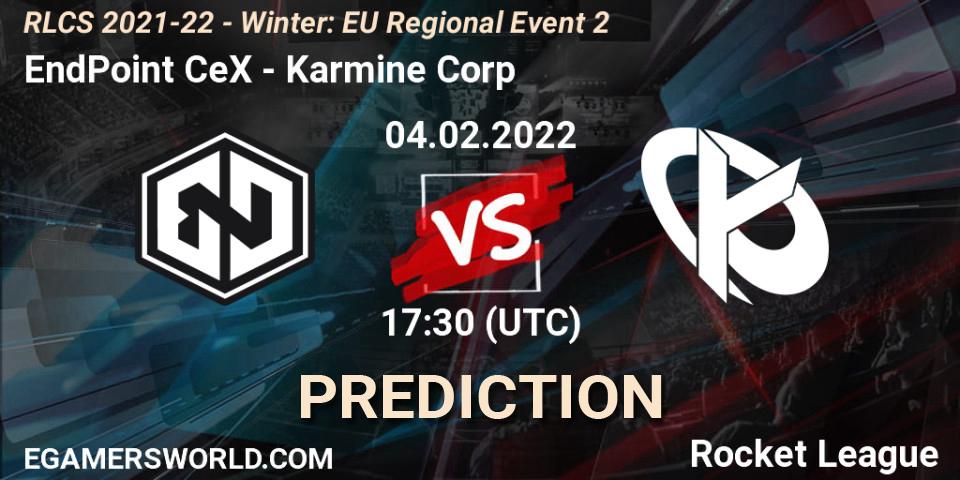 EndPoint CeX - Karmine Corp: прогноз. 04.02.2022 at 17:30, Rocket League, RLCS 2021-22 - Winter: EU Regional Event 2