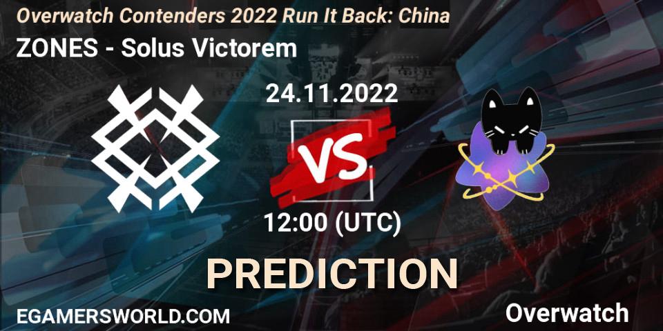ZONES - Solus Victorem: прогноз. 24.11.22, Overwatch, Overwatch Contenders 2022 Run It Back: China