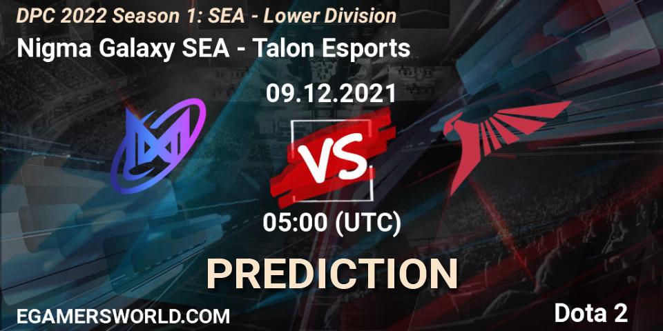 Nigma Galaxy SEA - Talon Esports: прогноз. 09.12.2021 at 05:00, Dota 2, DPC 2022 Season 1: SEA - Lower Division