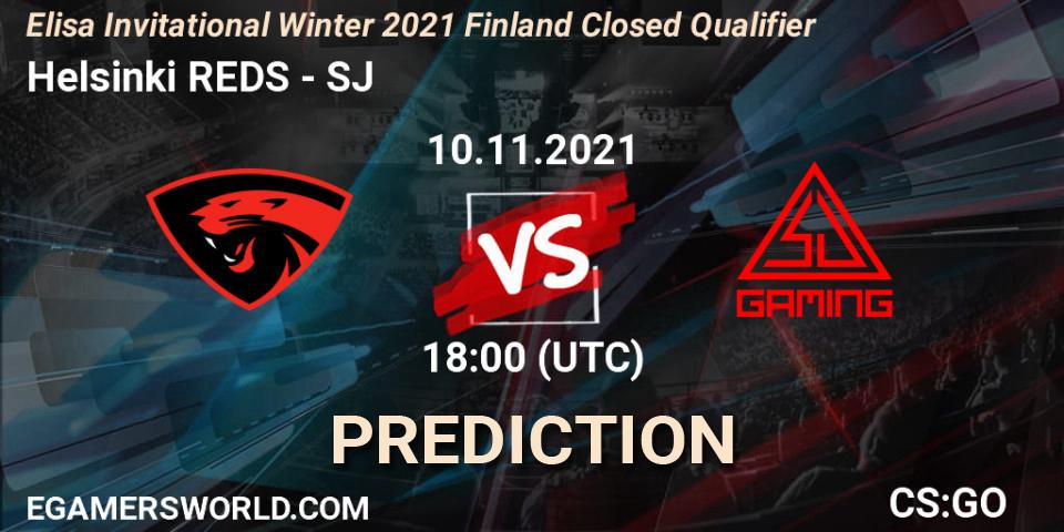 Helsinki REDS - SJ: прогноз. 10.11.2021 at 18:00, Counter-Strike (CS2), Elisa Invitational Winter 2021 Finland Closed Qualifier