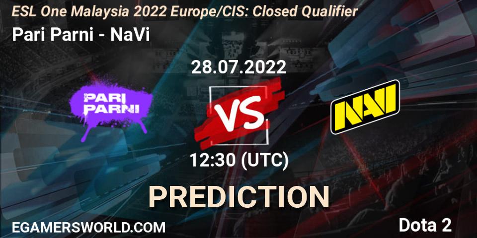 Pari Parni - NaVi: прогноз. 28.07.22, Dota 2, ESL One Malaysia 2022 Europe/CIS: Closed Qualifier
