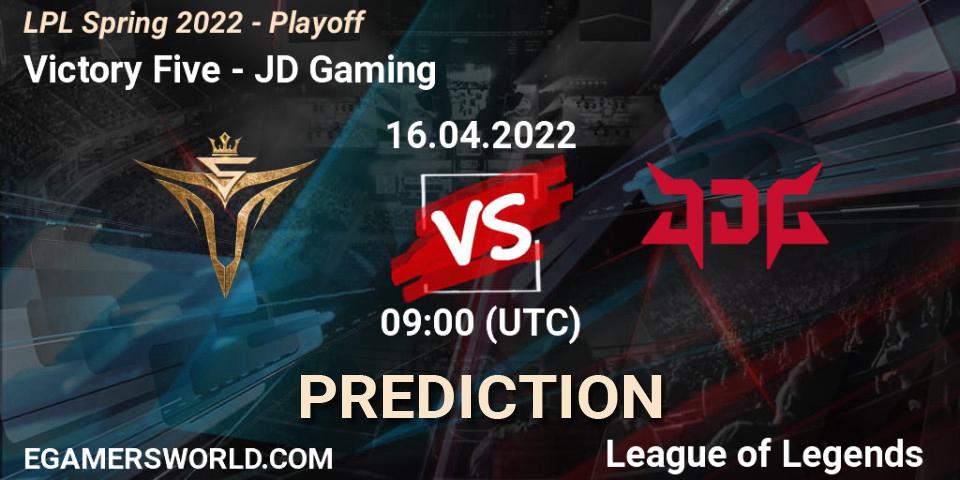 Victory Five - JD Gaming: прогноз. 16.04.2022 at 09:00, LoL, LPL Spring 2022 - Playoff