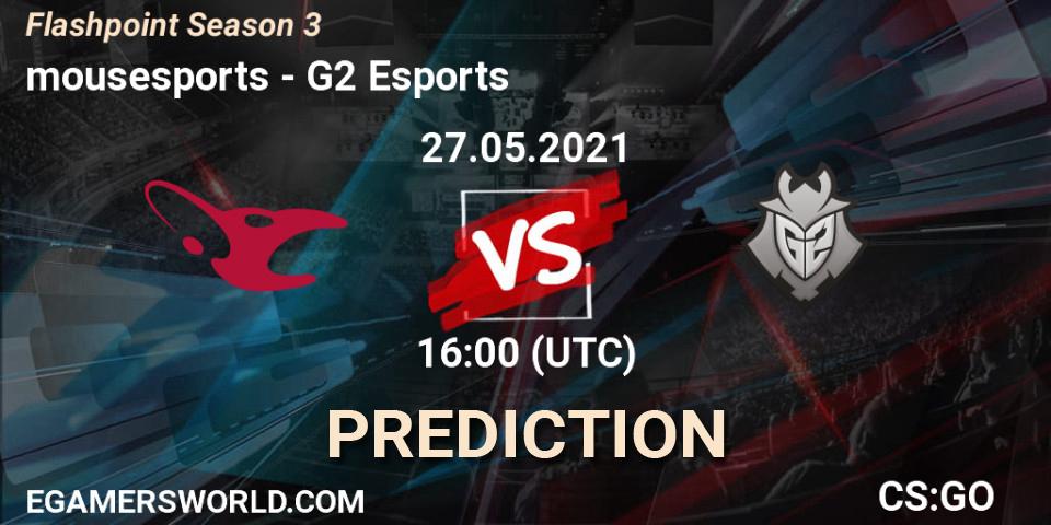 mousesports - G2 Esports: прогноз. 27.05.2021 at 16:00, Counter-Strike (CS2), Flashpoint Season 3