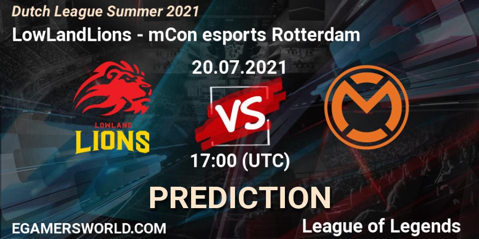 LowLandLions - mCon esports Rotterdam: прогноз. 20.07.2021 at 17:00, LoL, Dutch League Summer 2021