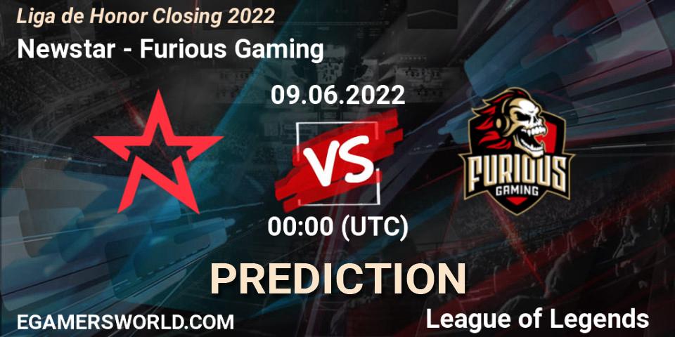 Newstar - Furious Gaming: прогноз. 09.06.2022 at 00:00, LoL, Liga de Honor Closing 2022