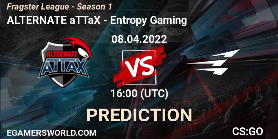 ALTERNATE aTTaX - Entropy Gaming: прогноз. 08.04.2022 at 16:00, Counter-Strike (CS2), Fragster League - Season 1