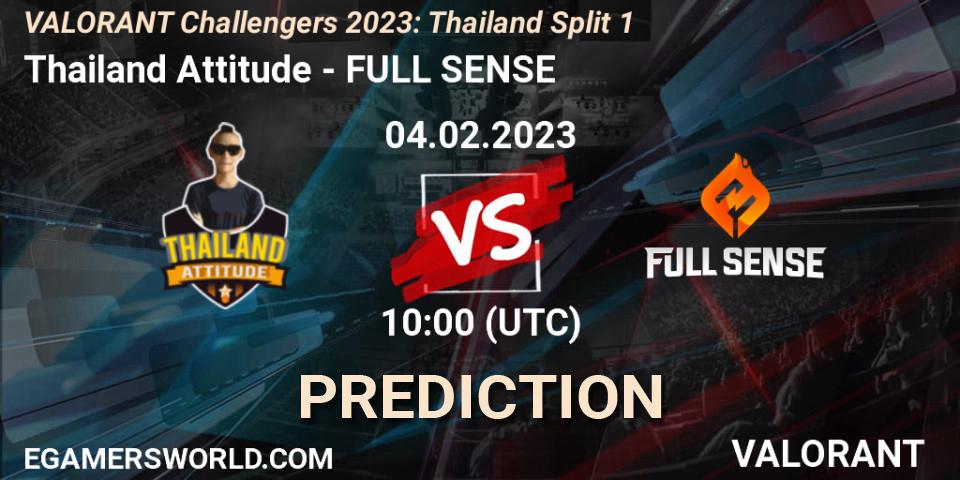 Thailand Attitude - FULL SENSE: прогноз. 04.02.23, VALORANT, VALORANT Challengers 2023: Thailand Split 1