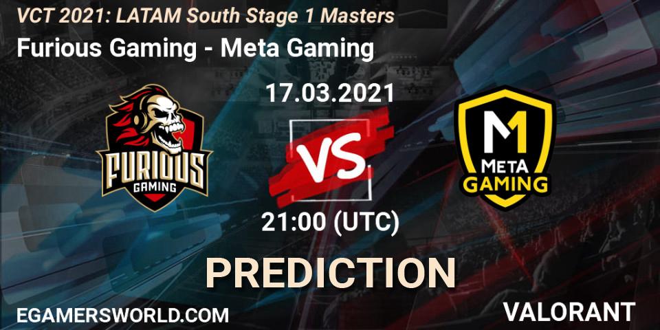 Furious Gaming - Meta Gaming: прогноз. 17.03.2021 at 21:00, VALORANT, VCT 2021: LATAM South Stage 1 Masters