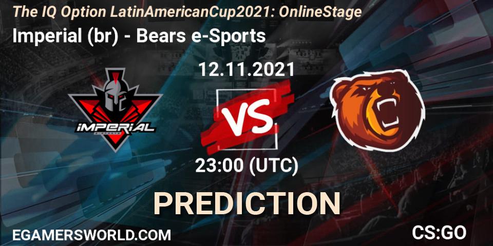 Imperial (br) - Bears e-Sports: прогноз. 12.11.2021 at 23:00, Counter-Strike (CS2), The IQ Option Latin American Cup 2021: Online Stage