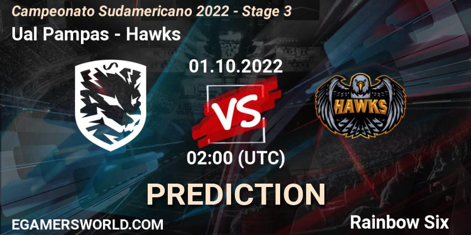 Ualá Pampas - Hawks: прогноз. 01.10.2022 at 02:00, Rainbow Six, Campeonato Sudamericano 2022 - Stage 3