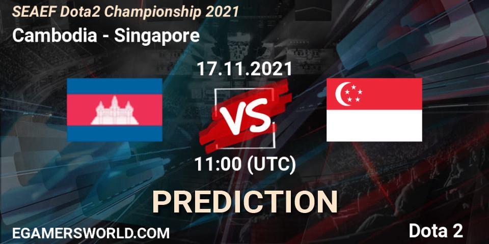Team Cambodia - Team Singapore: прогноз. 17.11.2021 at 11:56, Dota 2, SEAEF Dota2 Championship 2021