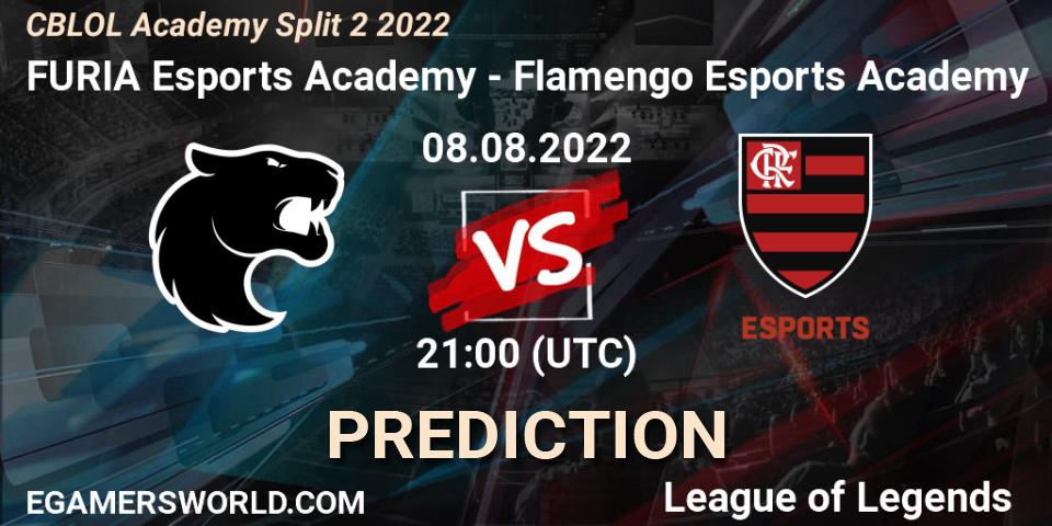 FURIA Esports Academy - Flamengo Esports Academy: прогноз. 08.08.2022 at 21:00, LoL, CBLOL Academy Split 2 2022