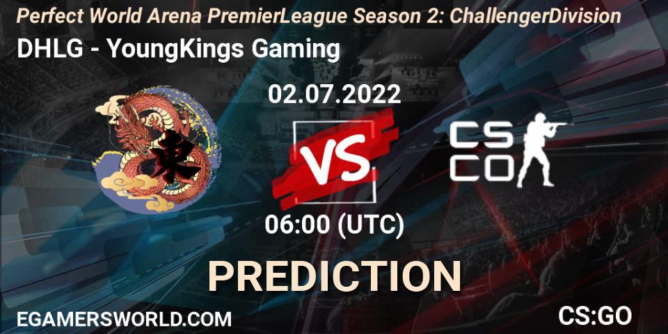 DHLG - YoungKings Gaming: прогноз. 02.07.2022 at 06:00, Counter-Strike (CS2), Perfect World Arena Premier League Season 2: Challenger Division