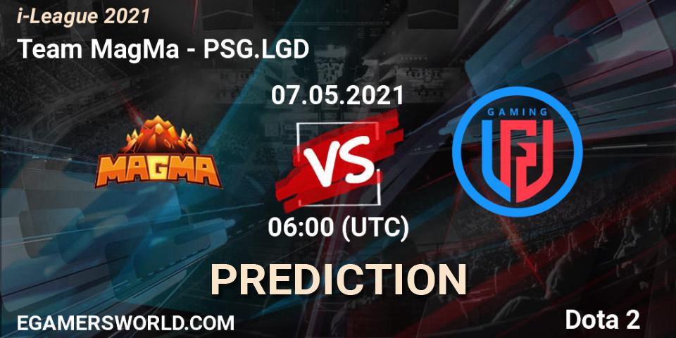 Team MagMa - PSG.LGD: прогноз. 07.05.2021 at 06:01, Dota 2, i-League 2021 Season 1