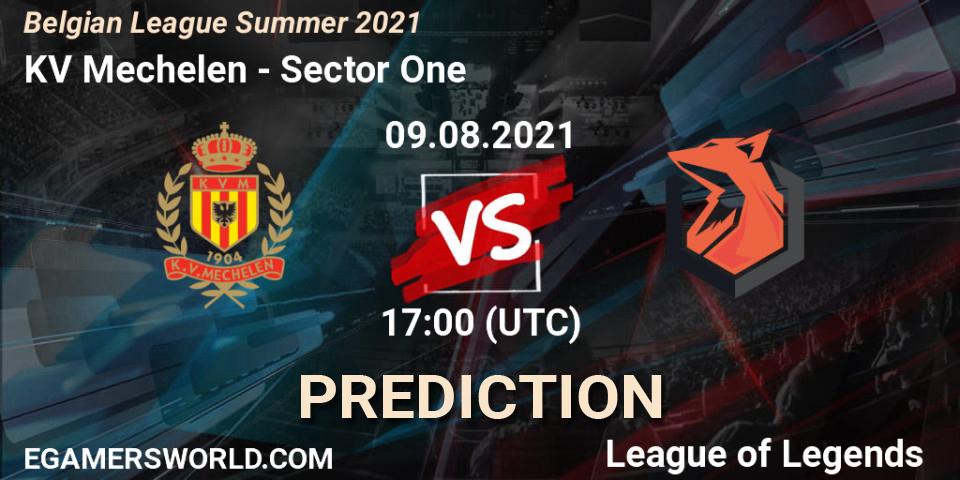 KV Mechelen - Sector One: прогноз. 09.08.2021 at 17:00, LoL, Belgian League Summer 2021