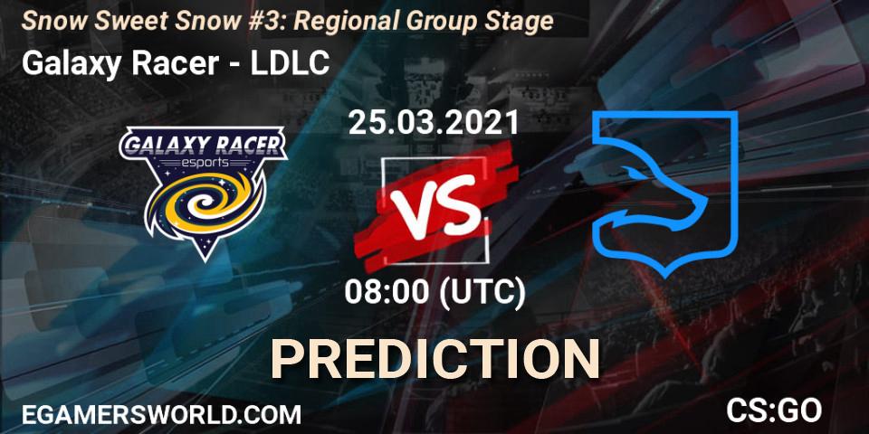 Galaxy Racer - LDLC: прогноз. 25.03.2021 at 08:00, Counter-Strike (CS2), Snow Sweet Snow #3: Regional Group Stage