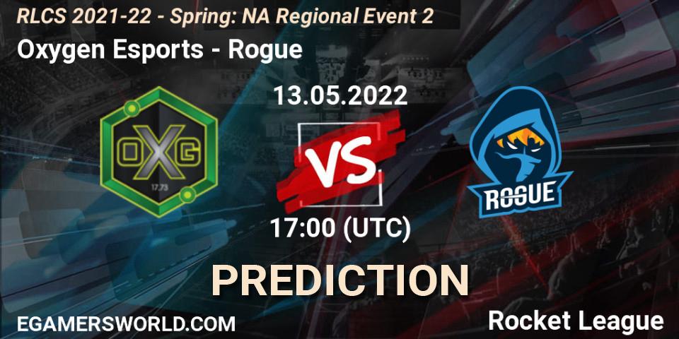 Oxygen Esports - Rogue: прогноз. 13.05.22, Rocket League, RLCS 2021-22 - Spring: NA Regional Event 2