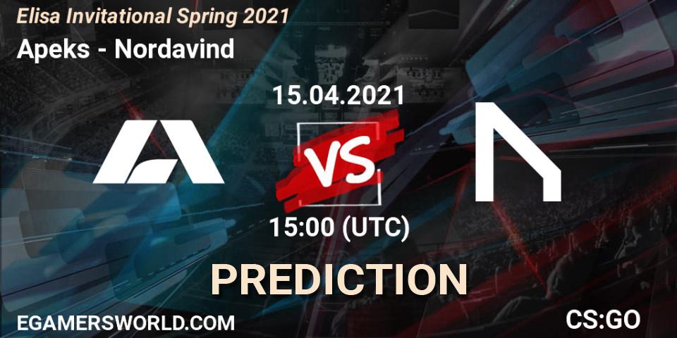 Apeks - Nordavind: прогноз. 15.04.2021 at 15:00, Counter-Strike (CS2), Elisa Invitational Spring 2021