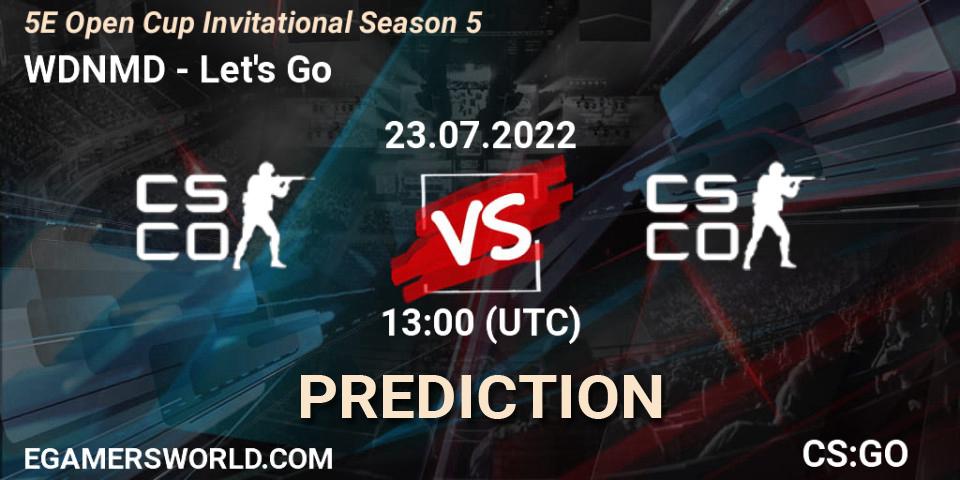 WDNMD - Let's Go: прогноз. 23.07.2022 at 13:15, Counter-Strike (CS2), 5E Open Cup Invitational Season 5