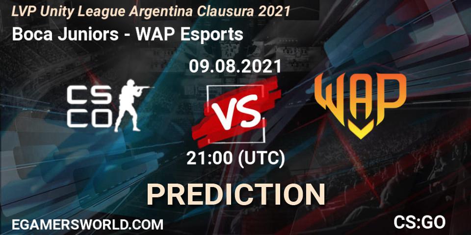 Boca Juniors - WAP Esports: прогноз. 09.08.2021 at 21:20, Counter-Strike (CS2), LVP Unity League Argentina Clausura 2021