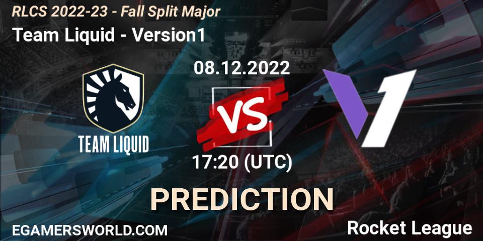 Team Liquid - Version1: прогноз. 08.12.2022 at 17:20, Rocket League, RLCS 2022-23 - Fall Split Major