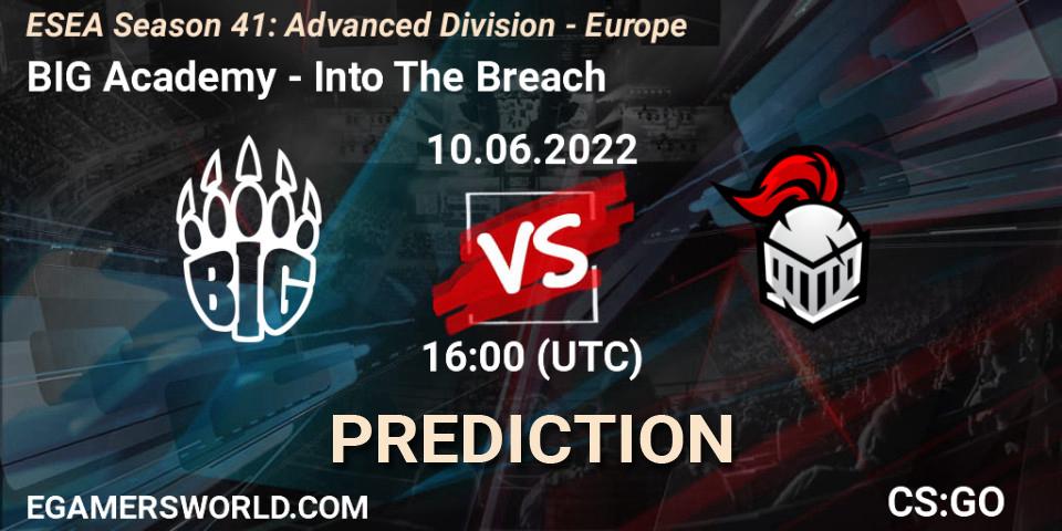 BIG Academy - Into The Breach: прогноз. 10.06.22, CS2 (CS:GO), ESEA Season 41: Advanced Division - Europe