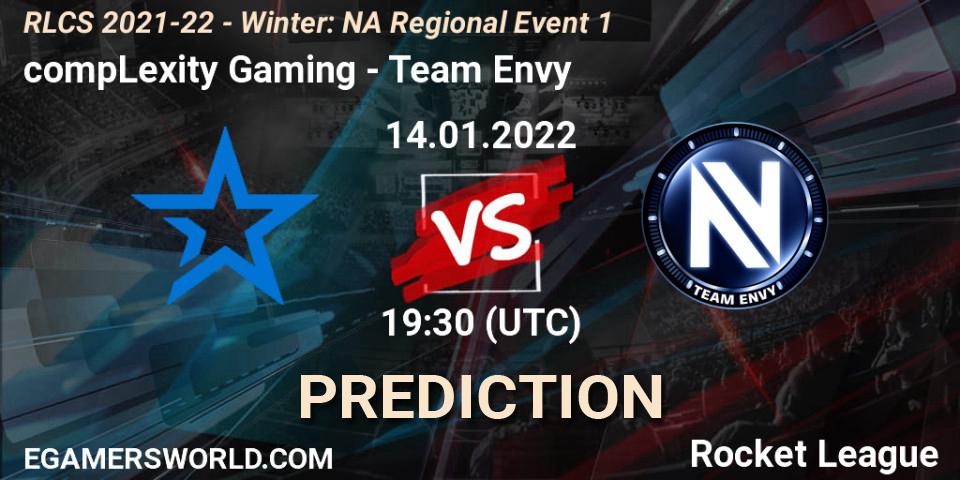 compLexity Gaming - Team Envy: прогноз. 14.01.2022 at 19:30, Rocket League, RLCS 2021-22 - Winter: NA Regional Event 1