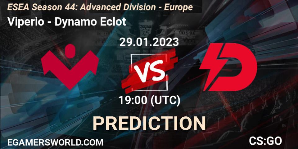 Viperio - Dynamo Eclot: прогноз. 29.01.23, CS2 (CS:GO), ESEA Season 44: Advanced Division - Europe