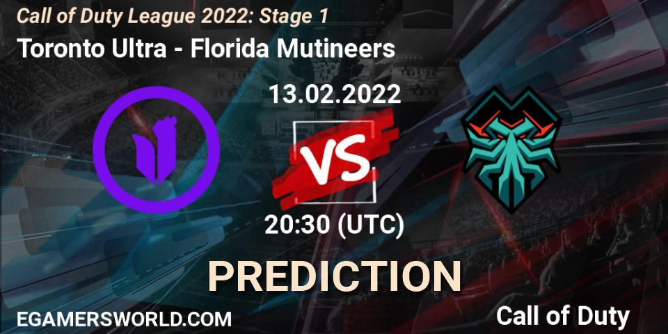 Toronto Ultra - Florida Mutineers: прогноз. 13.02.22, Call of Duty, Call of Duty League 2022: Stage 1