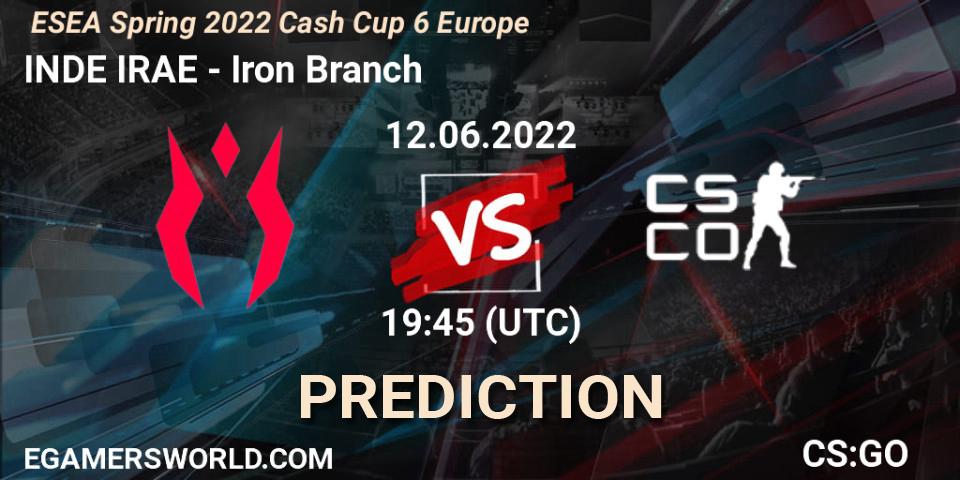 INDE IRAE - Iron Branch: прогноз. 12.06.2022 at 19:45, Counter-Strike (CS2), ESEA Cash Cup: Europe - Spring 2022 #6