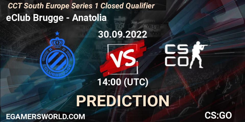 eClub Brugge - TOA: прогноз. 30.09.2022 at 14:00, Counter-Strike (CS2), CCT South Europe Series 1 Closed Qualifier