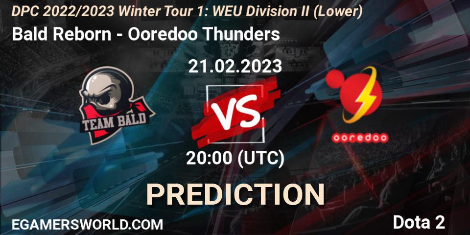 Bald Reborn - Ooredoo Thunders: прогноз. 21.02.23, Dota 2, DPC 2022/2023 Winter Tour 1: WEU Division II (Lower)