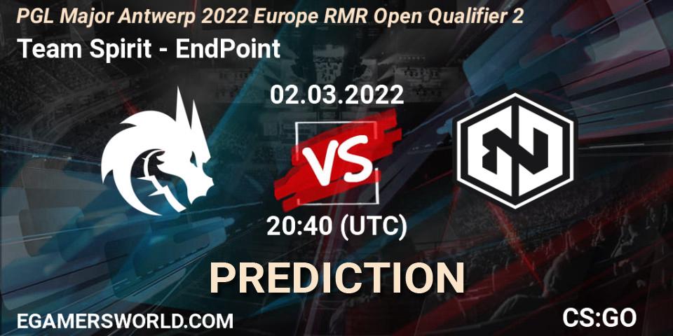 Team Spirit - EndPoint: прогноз. 02.03.22, CS2 (CS:GO), PGL Major Antwerp 2022 Europe RMR Open Qualifier 2