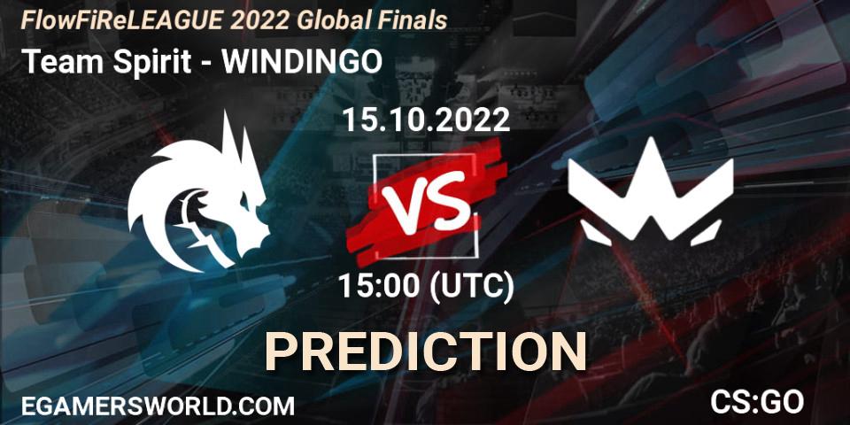 Team Spirit - WINDINGO: прогноз. 15.10.22, CS2 (CS:GO), FlowFiReLEAGUE 2022 Global Finals