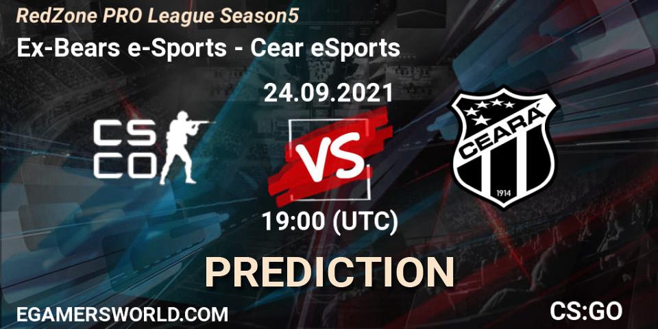 Ex-Bears e-Sports - Ceará eSports: прогноз. 24.09.2021 at 19:00, Counter-Strike (CS2), RedZone PRO League Season 5