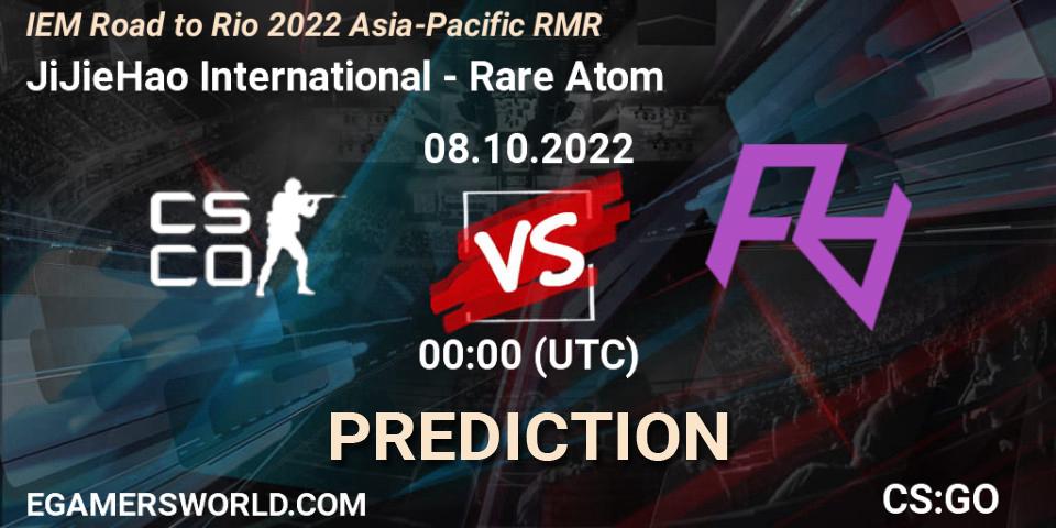 JiJieHao International - Rare Atom: прогноз. 08.10.2022 at 00:00, Counter-Strike (CS2), IEM Road to Rio 2022 Asia-Pacific RMR