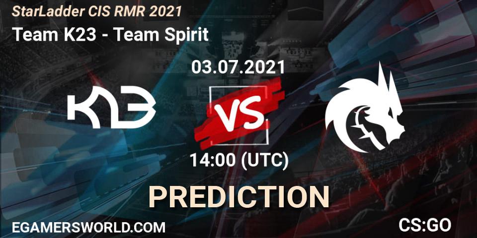 Team K23 - Team Spirit: прогноз. 03.07.21, CS2 (CS:GO), StarLadder CIS RMR 2021