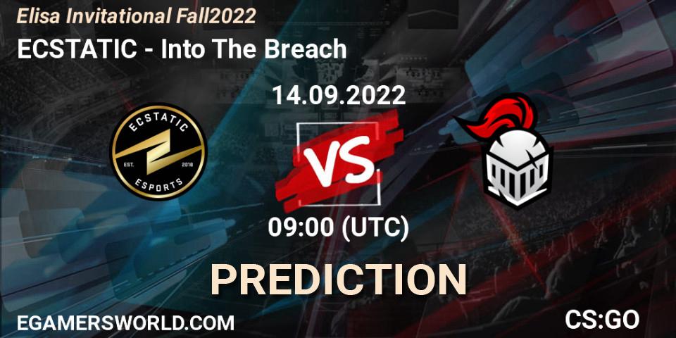 ECSTATIC - Into The Breach: прогноз. 14.09.2022 at 09:00, Counter-Strike (CS2), Elisa Invitational Fall 2022