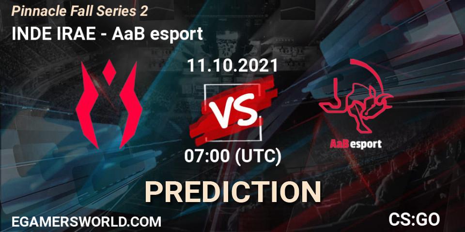 INDE IRAE - AaB esport: прогноз. 11.10.2021 at 07:00, Counter-Strike (CS2), Pinnacle Fall Series #2