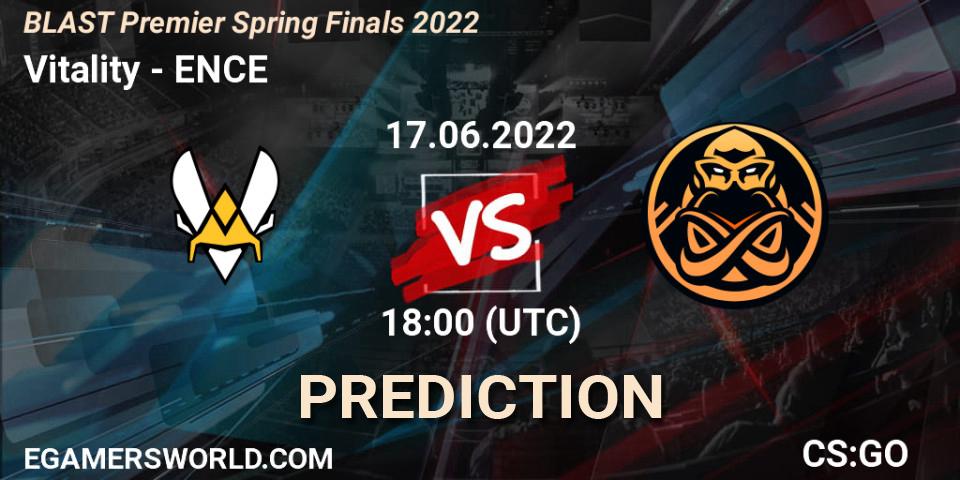 Vitality - ENCE: прогноз. 17.06.2022 at 16:40, Counter-Strike (CS2), BLAST Premier Spring Finals 2022 