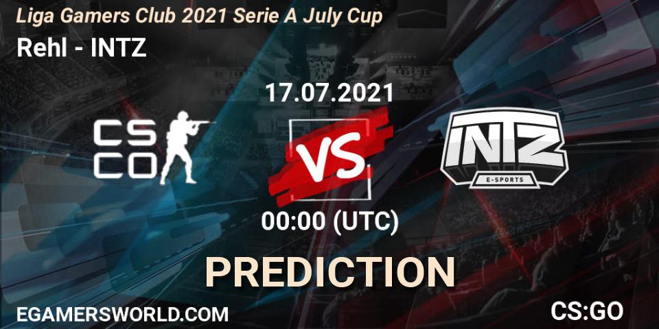 Rehl Esports - INTZ: прогноз. 16.07.2021 at 21:00, Counter-Strike (CS2), Liga Gamers Club 2021 Serie A July Cup