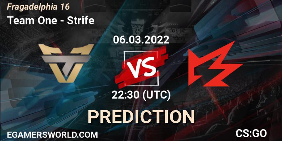 Team One - Strife: прогноз. 06.03.22, CS2 (CS:GO), Fragadelphia 16