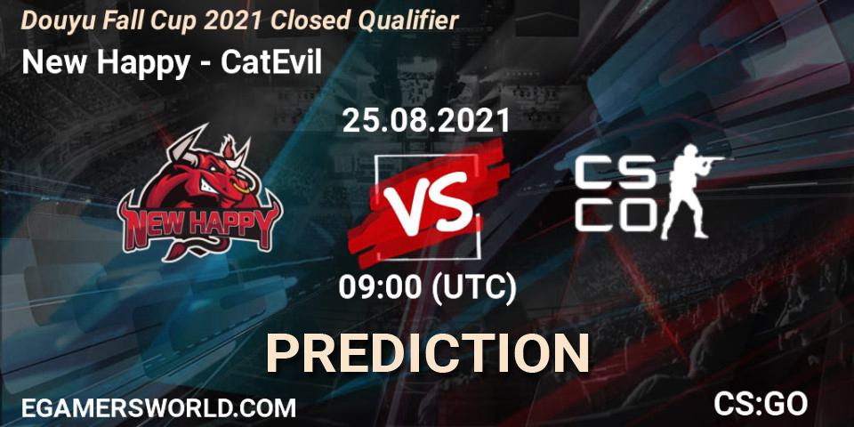 New Happy - CatEvil: прогноз. 25.08.21, CS2 (CS:GO), Douyu Fall Cup 2021 Closed Qualifier