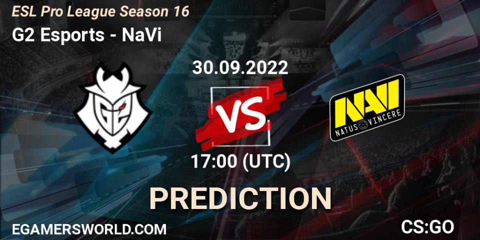 G2 Esports - NaVi: прогноз. 30.09.2022 at 17:15, Counter-Strike (CS2), ESL Pro League Season 16