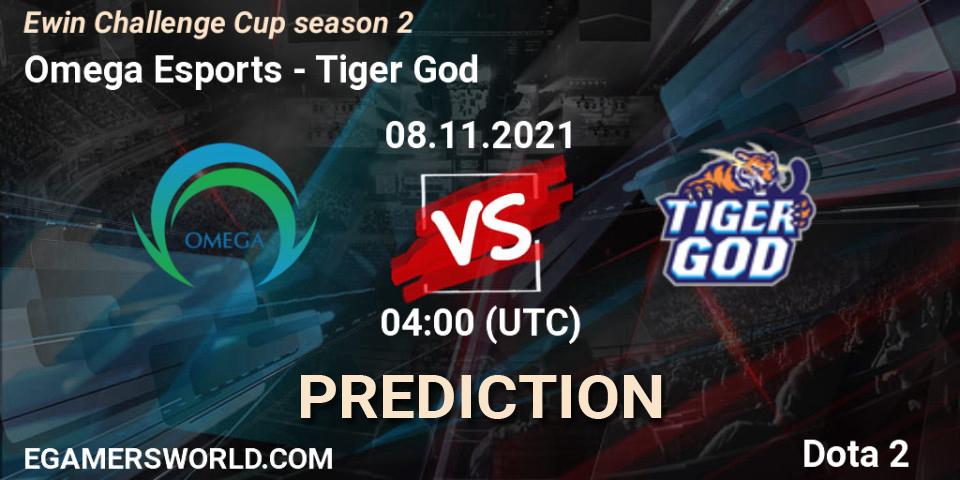 Omega Esports - Tiger God: прогноз. 08.11.2021 at 04:12, Dota 2, Ewin Challenge Cup season 2