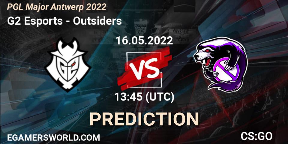 G2 Esports - Outsiders: прогноз. 16.05.2022 at 14:35, Counter-Strike (CS2), PGL Major Antwerp 2022